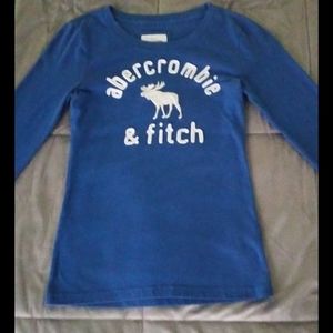 Abercrombie long sleeve blue shirt